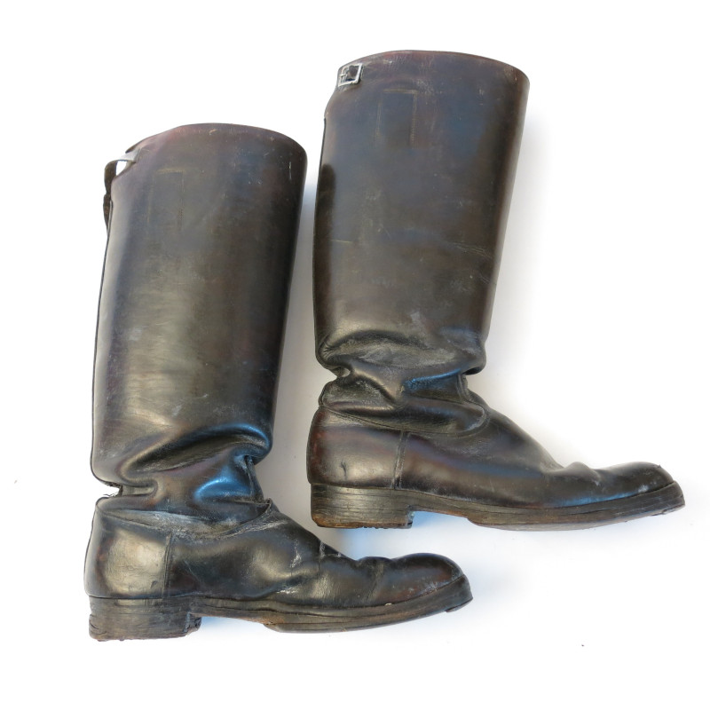 Paire de bottes cuir originales Allemandes  WH ref bo95