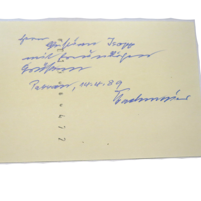 Photo dédicacée  Ritterkreuz 1945 ref 100