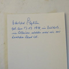 Photo dédicacée  Ritterkreuz PANZER  Eberhard Stephen 1945 ref 30