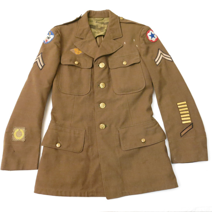 Coat wool serge OD Veste  US 1942 ref bo 412