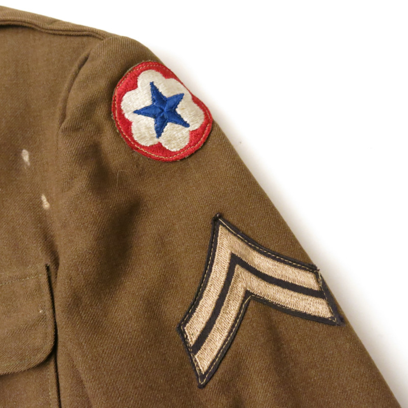 Coat wool serge OD Veste  US 1942 ref bo 412