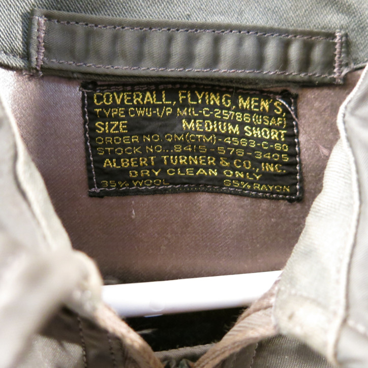 Combinaison originale pilote  US Air Force Vietnam datée 1960 ref vn999
