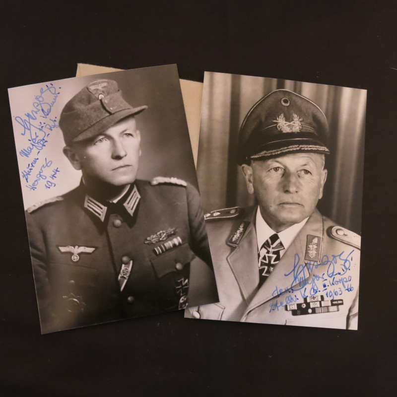 Photos dédicacées  Ritterkreuz 1944 Herzog  ref 90 