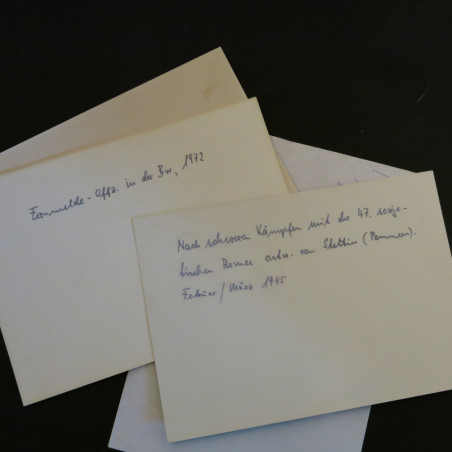 3 Photos dédicacées  Ritterkreuz 1945 parachutiste  Buttner Manfred  ref 80 