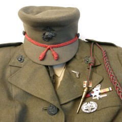 Ensemble coiffure veste jupe chemise US  Marines women Nancy York 