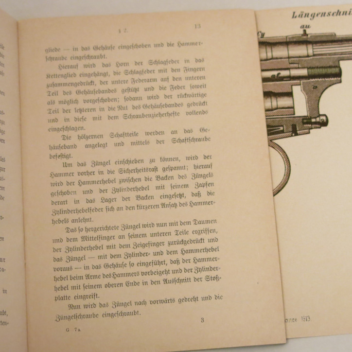 Livre d'instruction revolver  Gasser M70/74 et16