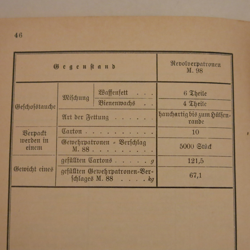 Livre d'instruction revolver  M 98 et 16