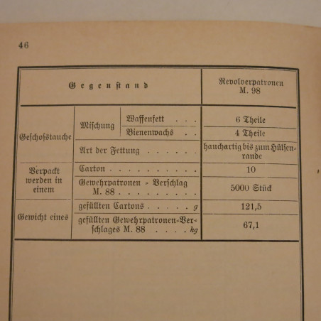 Livre d'instruction revolver  M 98 et16