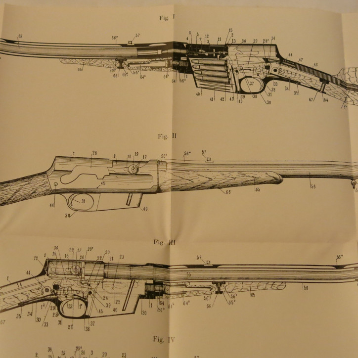 Livre d'instruction fusil Browning 9 mm ou 35 US et16