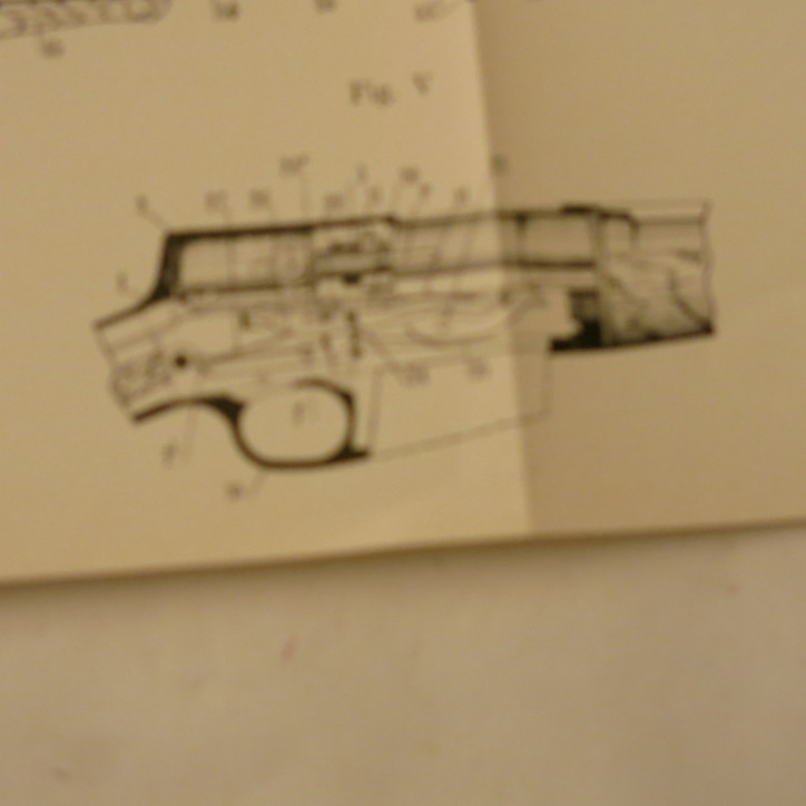 Livre d'instruction fusil Browning 9 mm ou 35 US et16