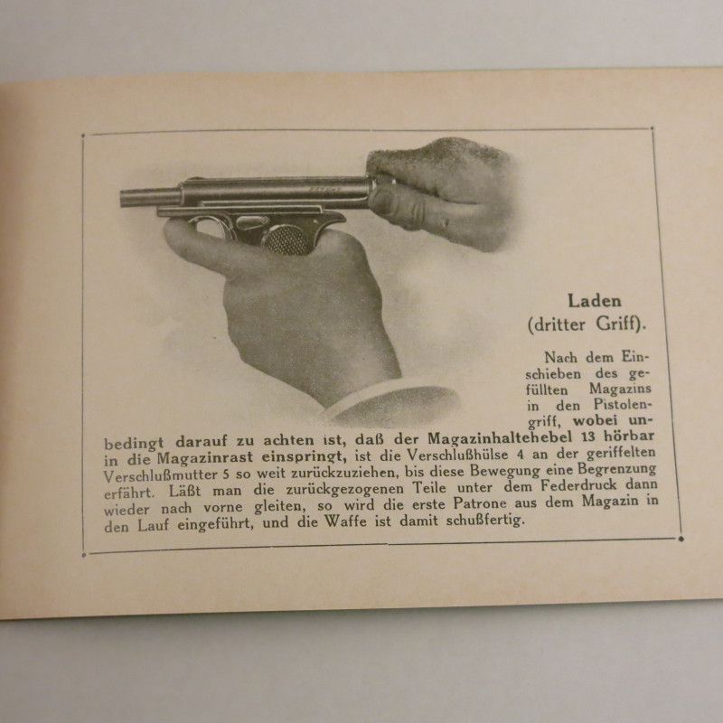 Livre d'instruction pistolet  Sauer et Sohn 6.35 ou 7.65 et16