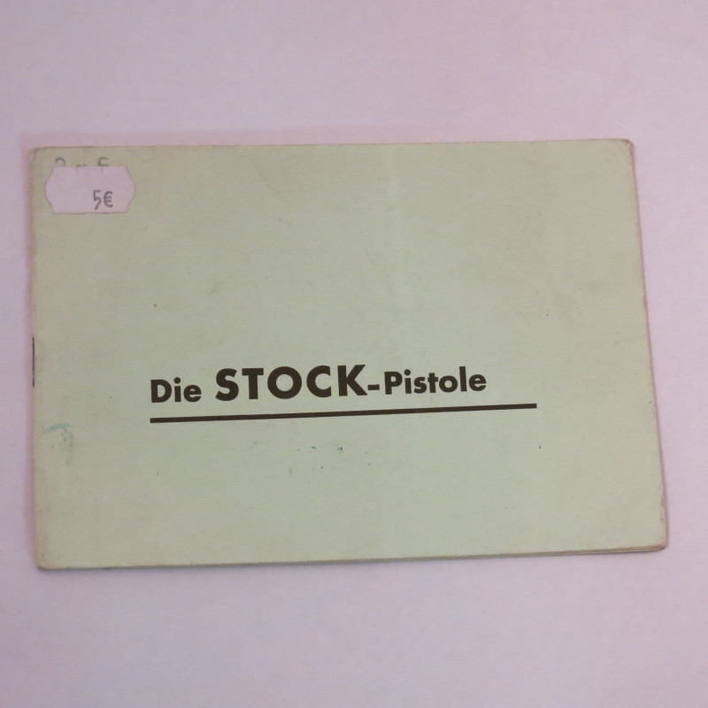 Livre d'instruction pistolet  Stock 6.35 ou 7.65 et16