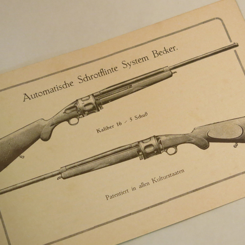 Livre d'instruction fusil Becker Flinte et16