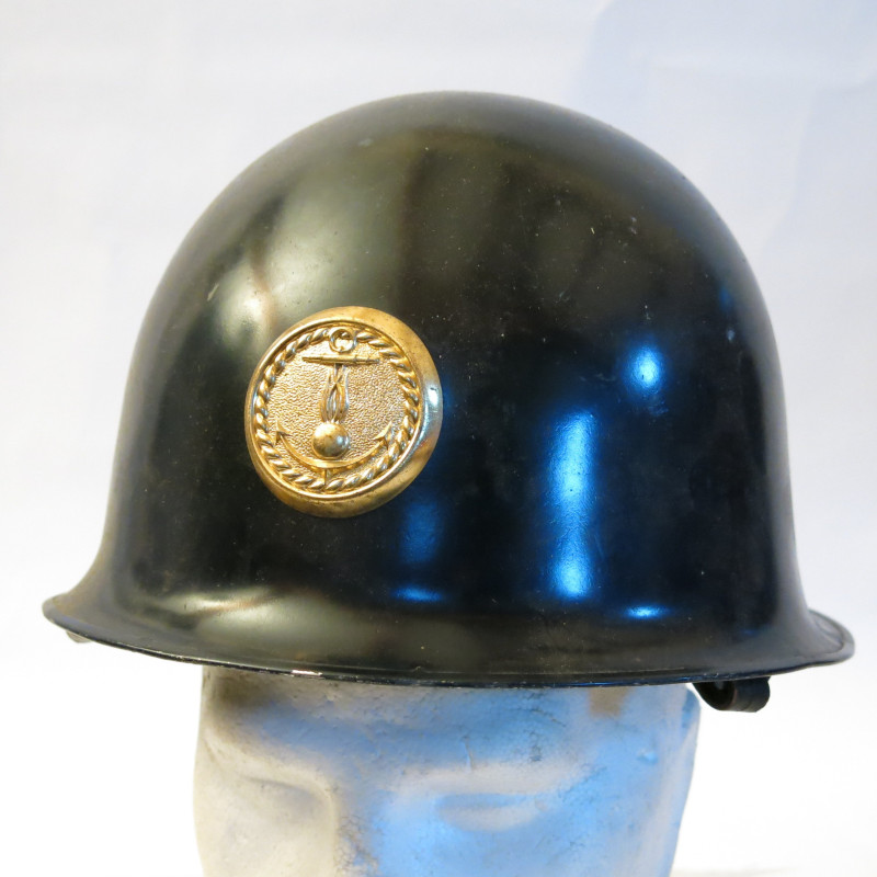 Casque type jugulaire 3 points Francais Gendarmerie maritime  ref ca 122  box 12 