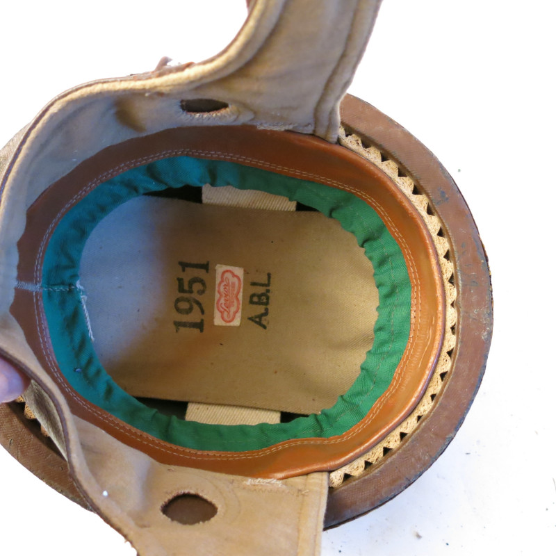 Casque moto Belge Levior ABL  1951  ref ca331 box 13 