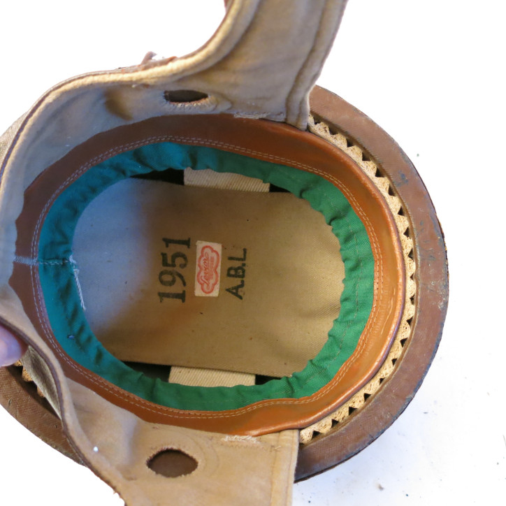 Casque moto Belge Levior ABL  1951  ref ca331 box 13 