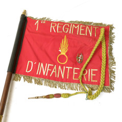 Drapeau fanion 1 regiment d'Infanterie CA  