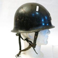 Casque type jugulaire 3 points Français Gendarmerie Réf ca 177 Box 15