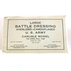 Pansement Large first aid dressing US 1943 ref us 480