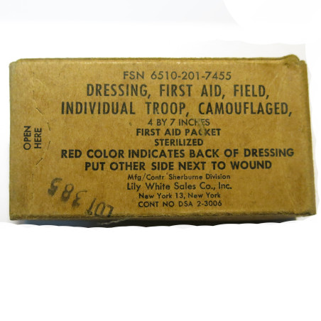 Pansement small first aid dressing US ref us 620