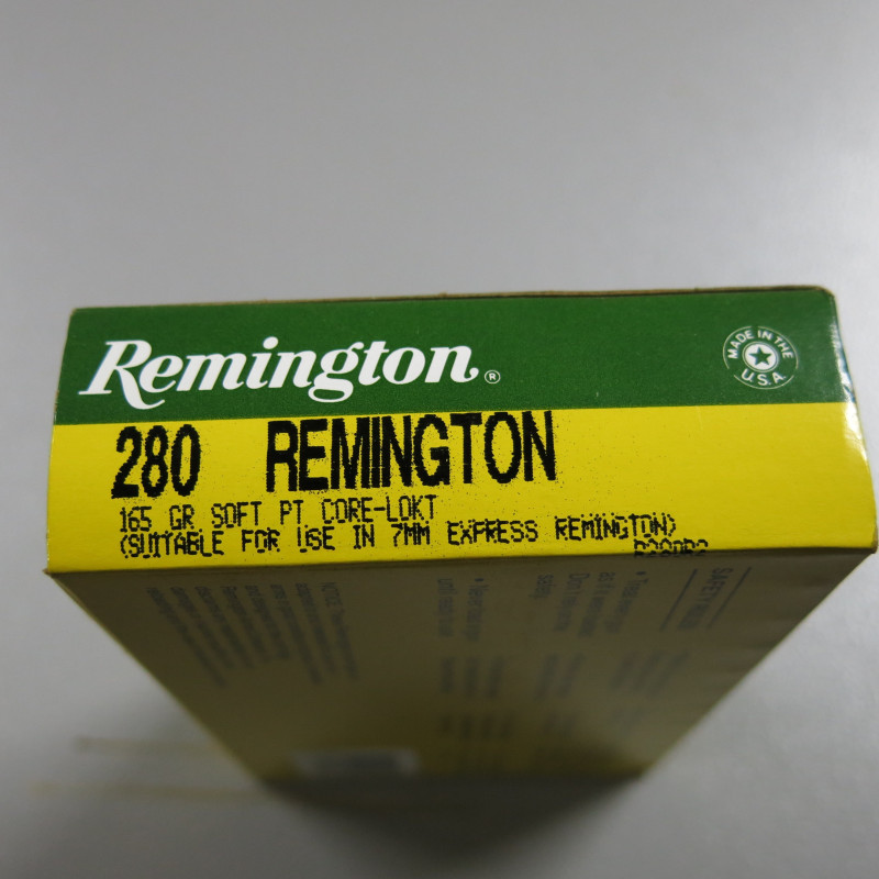 Boite de 20 cartouches 280  Remington  RP