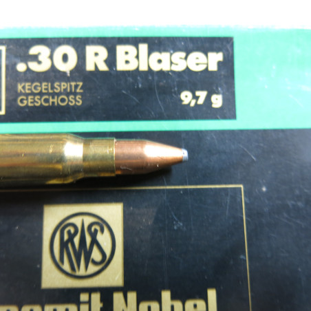 Boite de 20 cartouches 30 R Blaser RWS 9.7g 150 gr