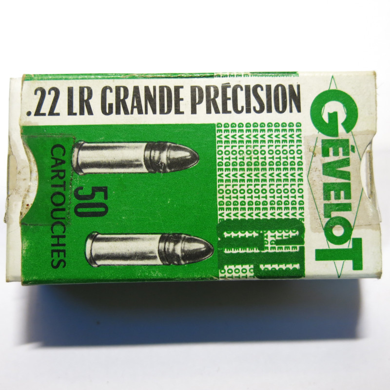 Boite de 50 22 long rifle Gevelot de precision 