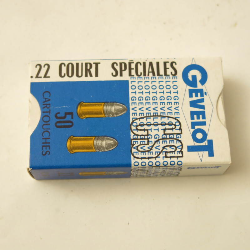 Boite de 50 cartouches  22 court speciales  Gevelot  