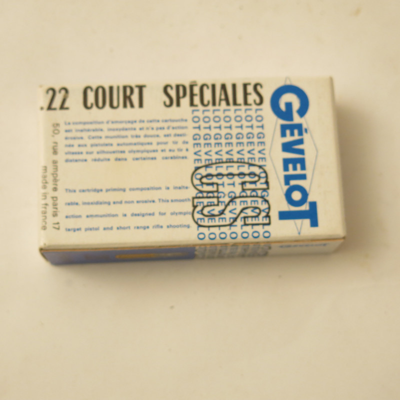 Boite de 50 cartouches  22 court speciales  Gevelot  
