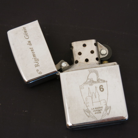 Briquet Zippo original 6 regiment du genie 2001  ref z 108 