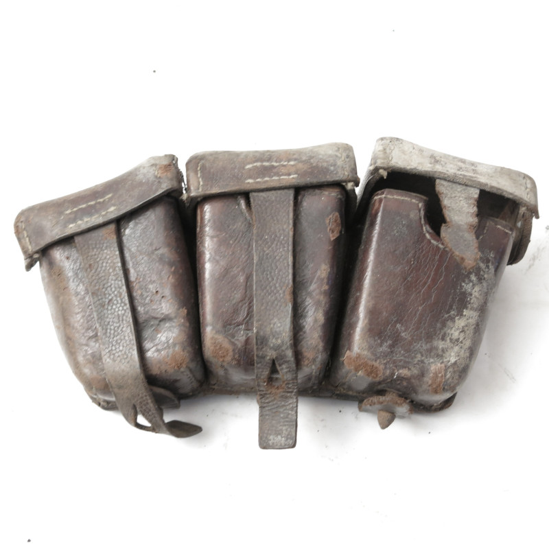 Cartouchiere cuir originale fusil  Mauser Gew 98 datée 1915  Ref G35