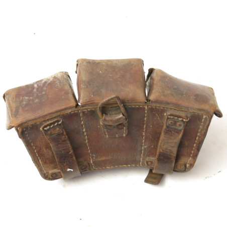 Cartouchiere cuir originale fusil Mauser Gew 98 datée 1915 Ref G35
