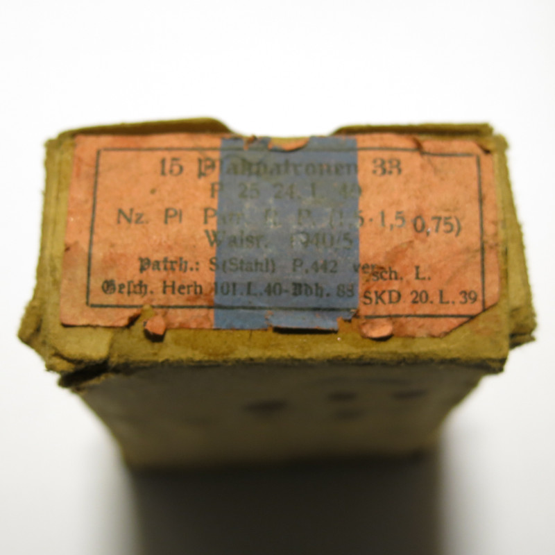 Boite vide Mauser 7.92 platzpatrone Ref C15