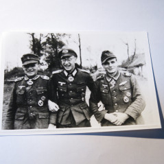 2 Photos dédicacées  Ritterkreuz 1943 Hans Bujak  ref 50 