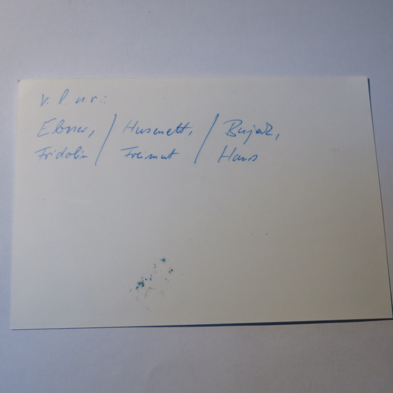 2 Photos dédicacées  Ritterkreuz 1943 Hans Bujak  ref 50 