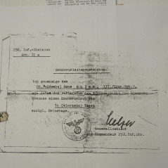 2 Photos dédicacées  Ritterkreuz 1943 Hans Bujak  ref 50 