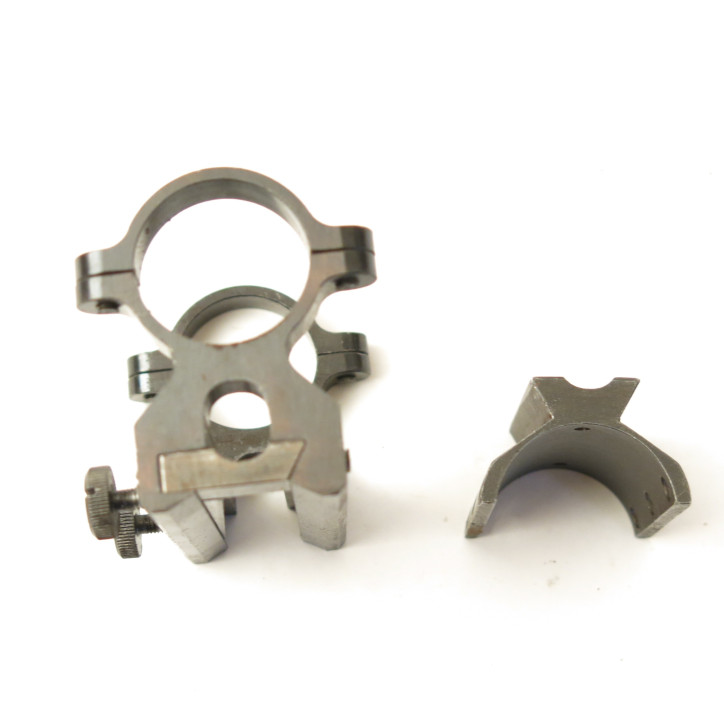 Montage pour lunette PE Mosin Nagant boitier rond fabrication acier usiné 
