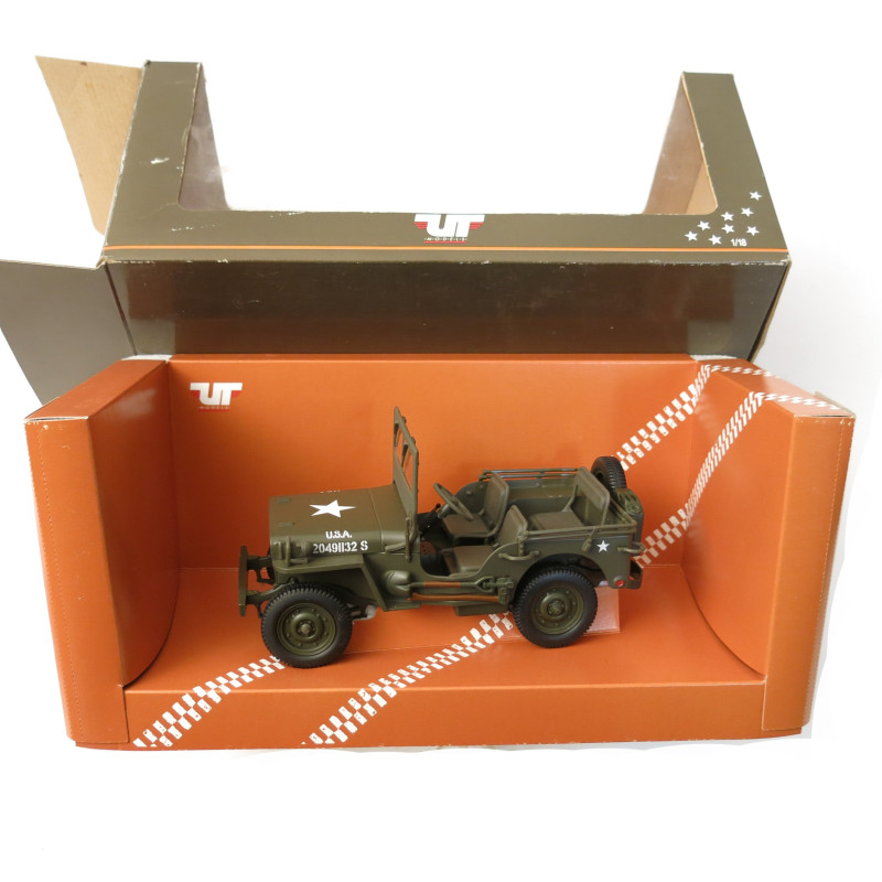 Jeep Willy's 1/18 UT modele Offroad classics dans sa boite 