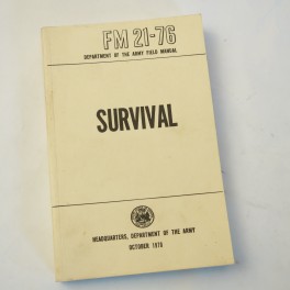 Livre Survival US army 1970  FM 21-76 