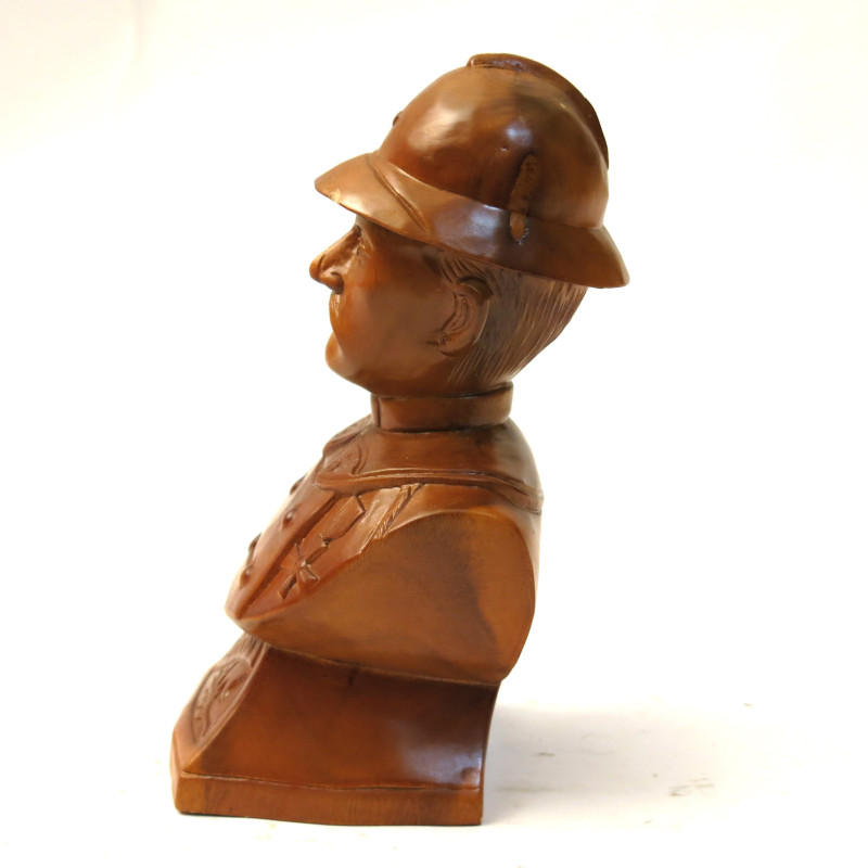 Petit buste en bois soldat Francais ref bo 778 