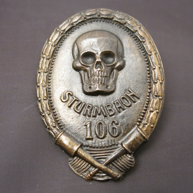 Insigne allemand  Sturmbaon 106  ref bo 77