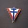 Insigne original croix de lorraine sur V de la victoire 1945 ref bo46