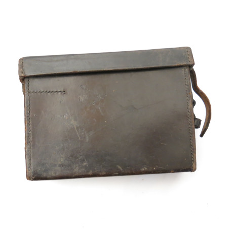 Etui cuir pour laryngophone ou 2couteurs Panzer WH 39/45 ref pl  4558