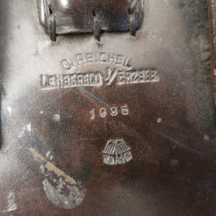 Etui cuir pour laryngophone ou 2couteurs Panzer WH 39/45 ref pl  4558