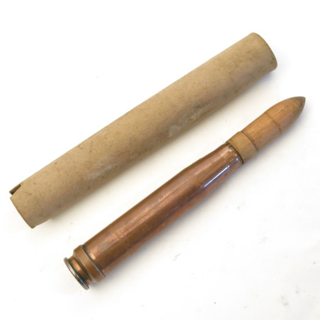 Tube carton original pour obus 20 mm Flack Allemand 1944