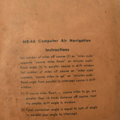 Plaque de navigation MB 4A avec étui US Vietnam US Air Force Réf pl 80