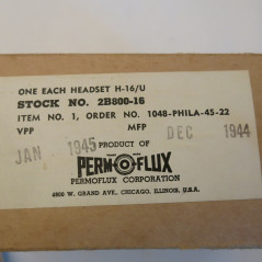 Casque US 1944  tel headset H  16 U dans sa boite  