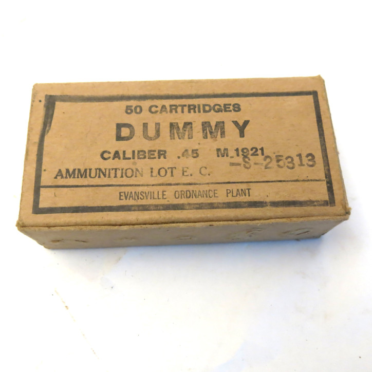Boite vide originale  cartouches Colt 45 1944 de manipulation dummy  c32