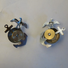 Paire d'Insigne de col USMC Marine corps ref 141