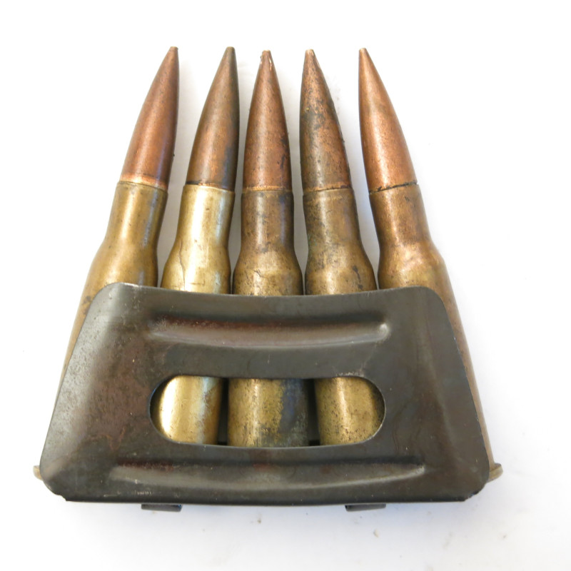 Clips with 5 ammunitions caliber  8 Lebel 